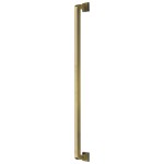 M Marcus Heritage Brass Door Pull Handle Square Vintage Design 490mm length